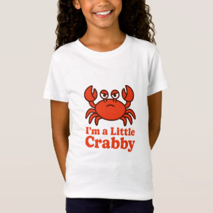 Playful Red Crab – “I’m a Little Crabby” Humour T-Shirt