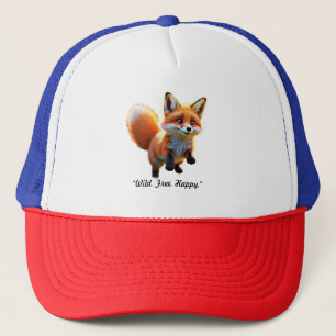 "Playful Red Fox" Trucker Hat
