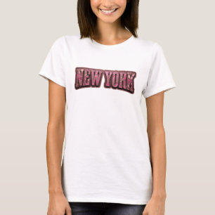 Playful Red NEW YORK Slogan Tee