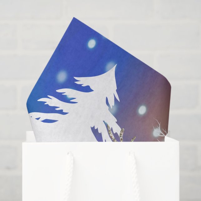 Playful Reindeer Holiday tissue paper (Gift Bag)