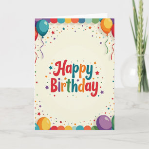 Playful Script Birthday Card