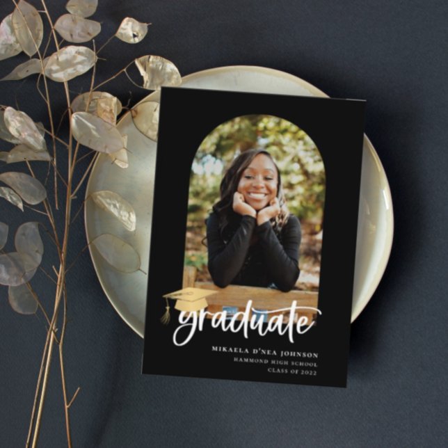 Playful Script Graduation Photo Announcement (Creator Uploaded)
