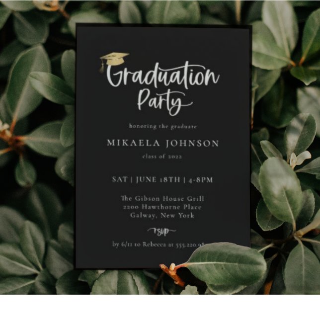 Playful Script Graduation Photo Invitation (Creator Uploaded)