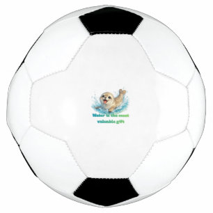 Playful Seal Water Conservation & Ocean Awareness Football
