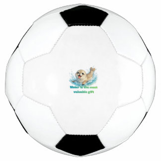 Playful Seal Water Conservation & Ocean Awareness Football