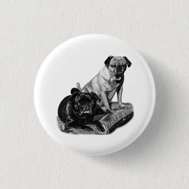 Playful Shades, Pug Pin (Front)