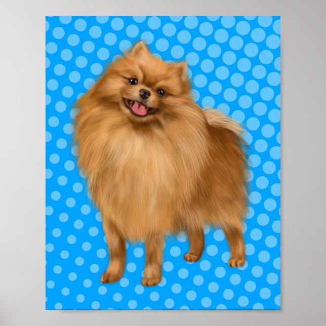Playful Shih Tzu Pop Art Poster (Front)
