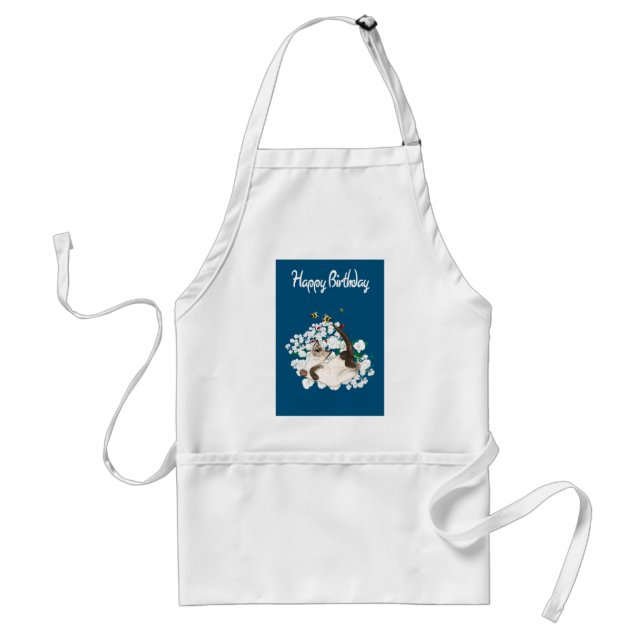 Playful Siamese Cat Standard Apron (Front)