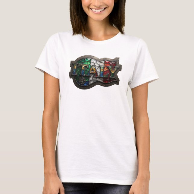 Playful Silver ITALY Graphic Tee (Front)