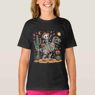 Playful Skeleton and Ferocious Mummy Dinosaur T-Shirt