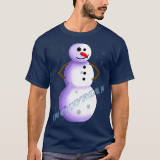  playful snowman T-shirt 