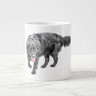 Playful Spark in Autumn Air Large Coffee Mug