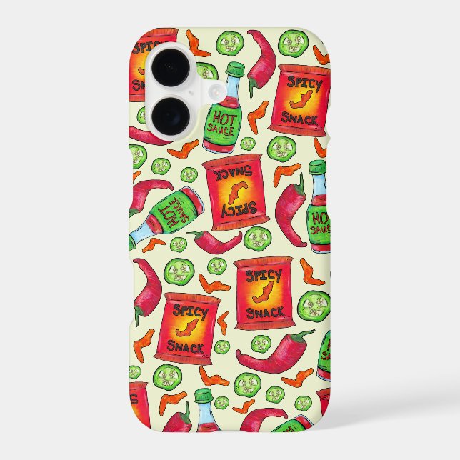 Playful Spicy Food Pattern (Back)
