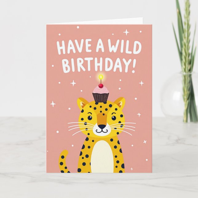 Playful Spotted Birthday Card (Front)
