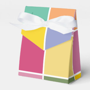 Playful Springtime Checkers Favour Box