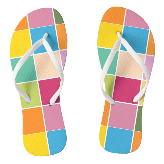 Playful Springtime  Flip Flops (Footbed)