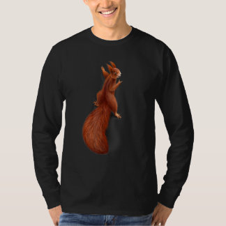 Playful Squirrel Climb And Pose With Shaka Sign T-Shirt