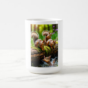 Playful Squirrels In Forest Nature Women's T-Shirt Coffee Mug