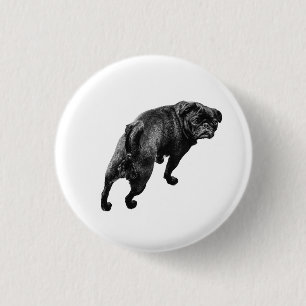 Playful Stand, Clear Heart 3 Cm Round Badge