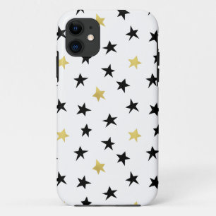 Playful Stars - Black&Gold iPhone 5/5S Case