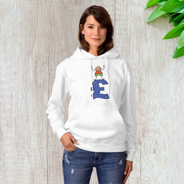 Playful Stick Figure Standing on Pound Hoodie (Creator Uploaded)