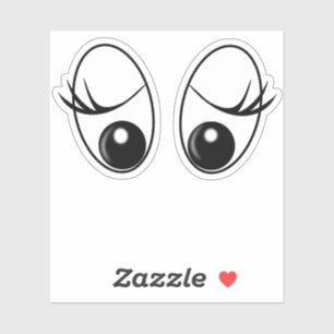 Playful Sticker Surprised Eyes Fun
