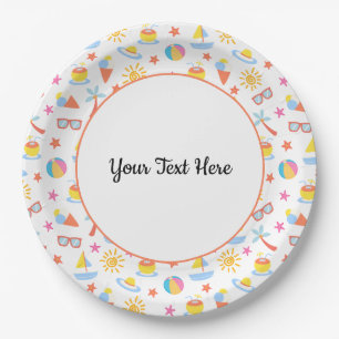 Playful Summer Paper Plate
