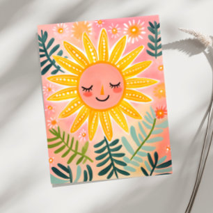 Playful Sun Postcard