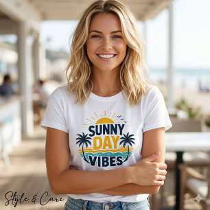 Playful Sunny Day Graphic Trendy Women's T-Shirt