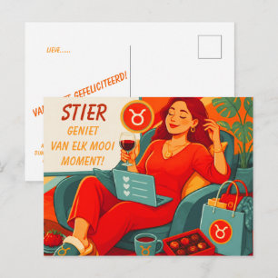 Playful Taurus Birthday Card for [Her]