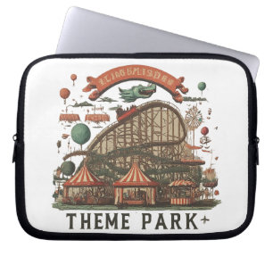 Playful Theme Park Laptop Sleeve