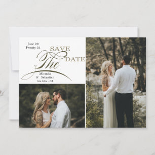 Playful Typography Earthtones 2 Photo Save The Date