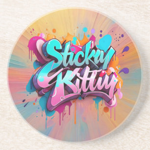 “Playful Urban Vibes” Coaster