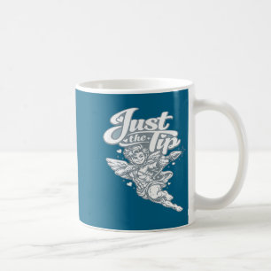 Playful valentine cupid graphic - just the tip coffee mug