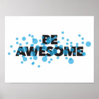 Playful, vibrant, bold, modern design Be Awesome