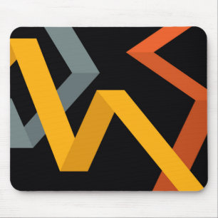 PLayful, vibrant, modern, urban graphic ways Mouse Mat