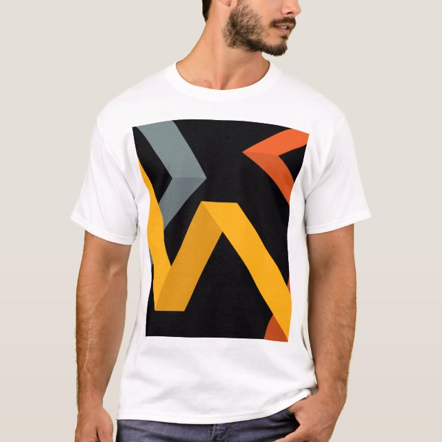 PLayful, vibrant, modern, urban graphic ways T-Shirt (Front)
