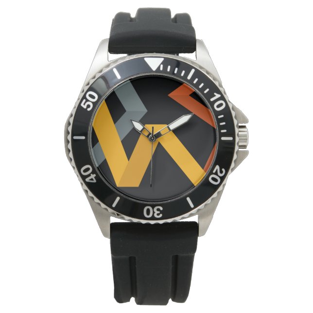 PLayful, vibrant, modern, urban graphic ways Watch (Front)