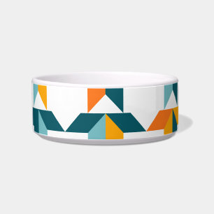 Playful, vibrant, trendy, modern geometric graphic bowl