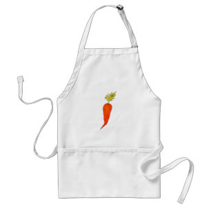 Playful Watercolor Carrot Standard Apron