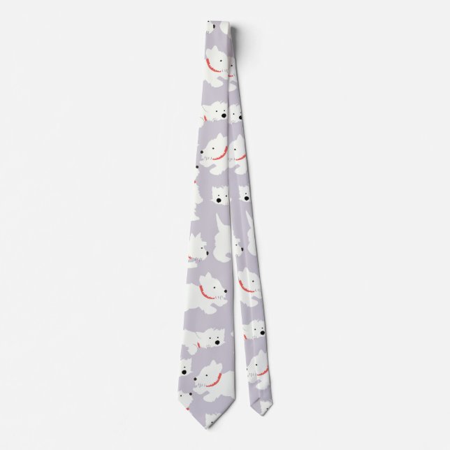 Playful Westie Tie (Front)