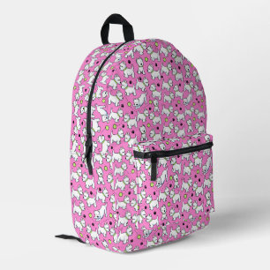 Playful Westies KiniArt  Printed Backpack