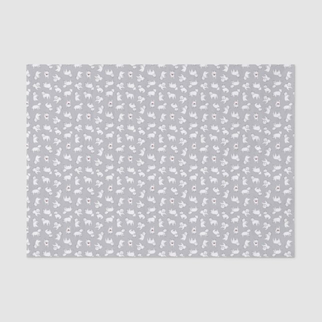 Playful Westies Tissue Paper (Front)