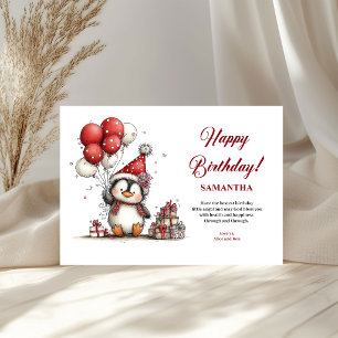 Playful whimsical animals party kids greeting