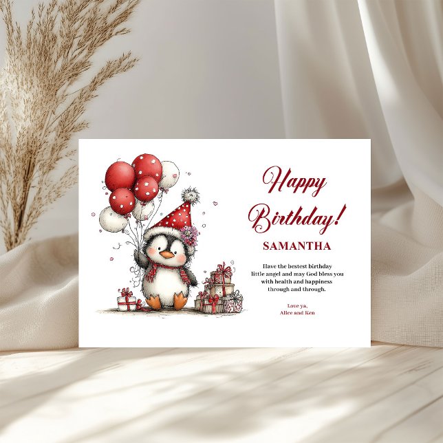 Playful whimsical animals party kids greeting (Playful whimsical animals party theme kids greeting card

)