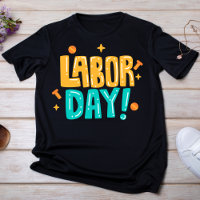 Playful Yellow and Teal Labour Day