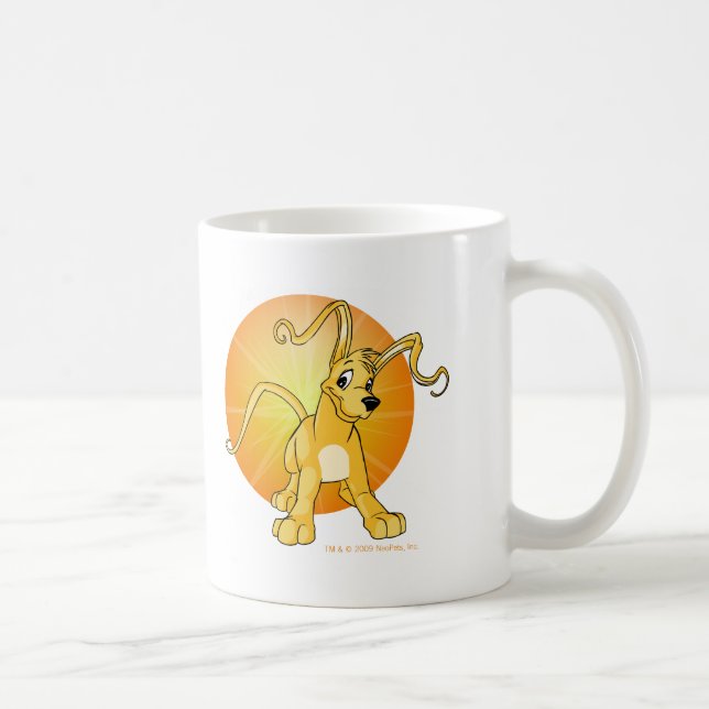 Playful yellow Gelert Coffee Mug (Right)