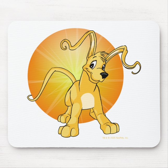 Playful yellow Gelert Mouse Mat (Front)