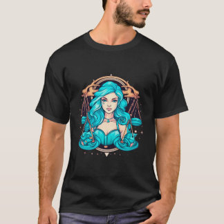 Playful Zodiac Scales Whimsical Coony Charm T-Shirt