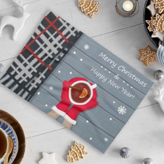 Playfull and Wintry Cute Christmas Kitchen Towel (Creator Uploaded)
